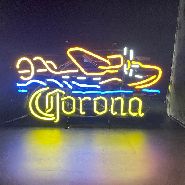 Corona Float Plane Neon Sign
