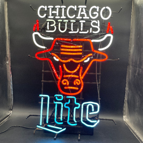 Miller Lite Chicago Bulls Neon Sign