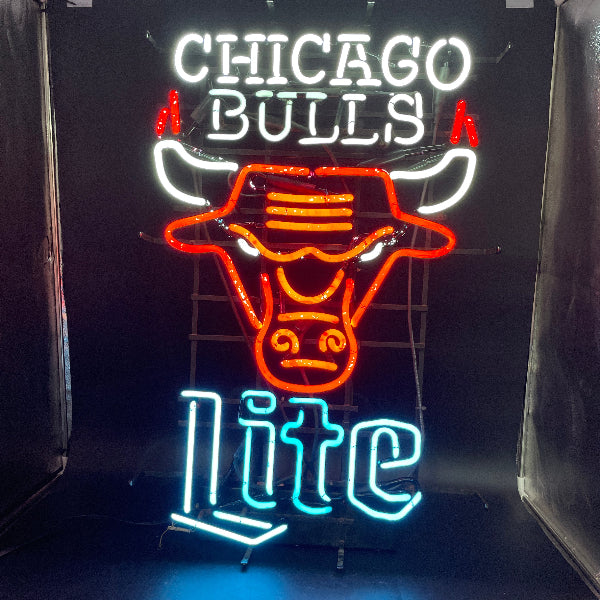 Miller Lite Chicago Bulls Neon Sign