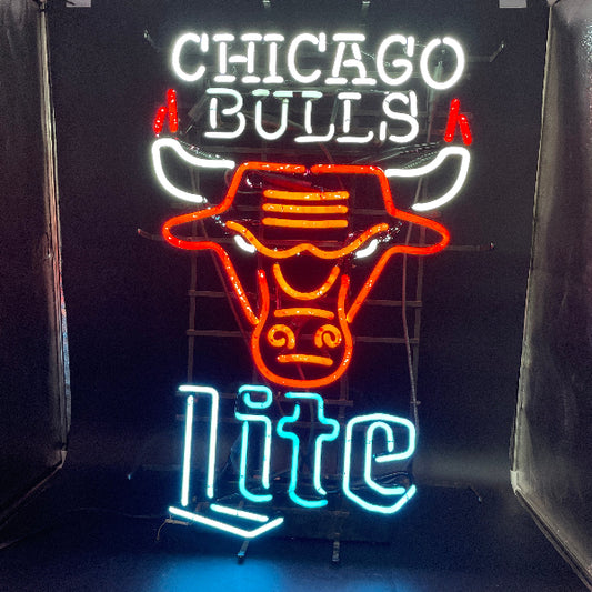 Miller Lite Chicago Bulls Neon Sign