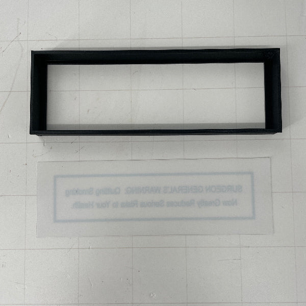 Marlboro Indy Car Surgeon General Warning Label & Retaining Cover Set Neon Sign Plastic Replacement Panel