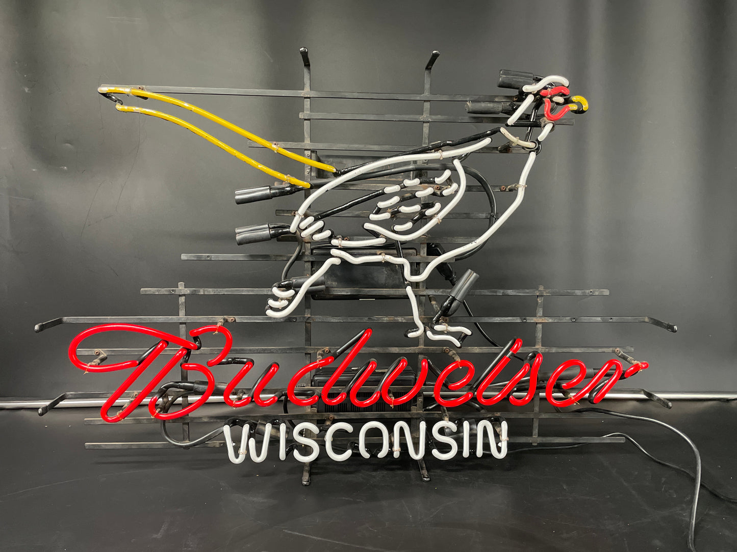 Budweiser Pheasant Wisconsin Neon Sign