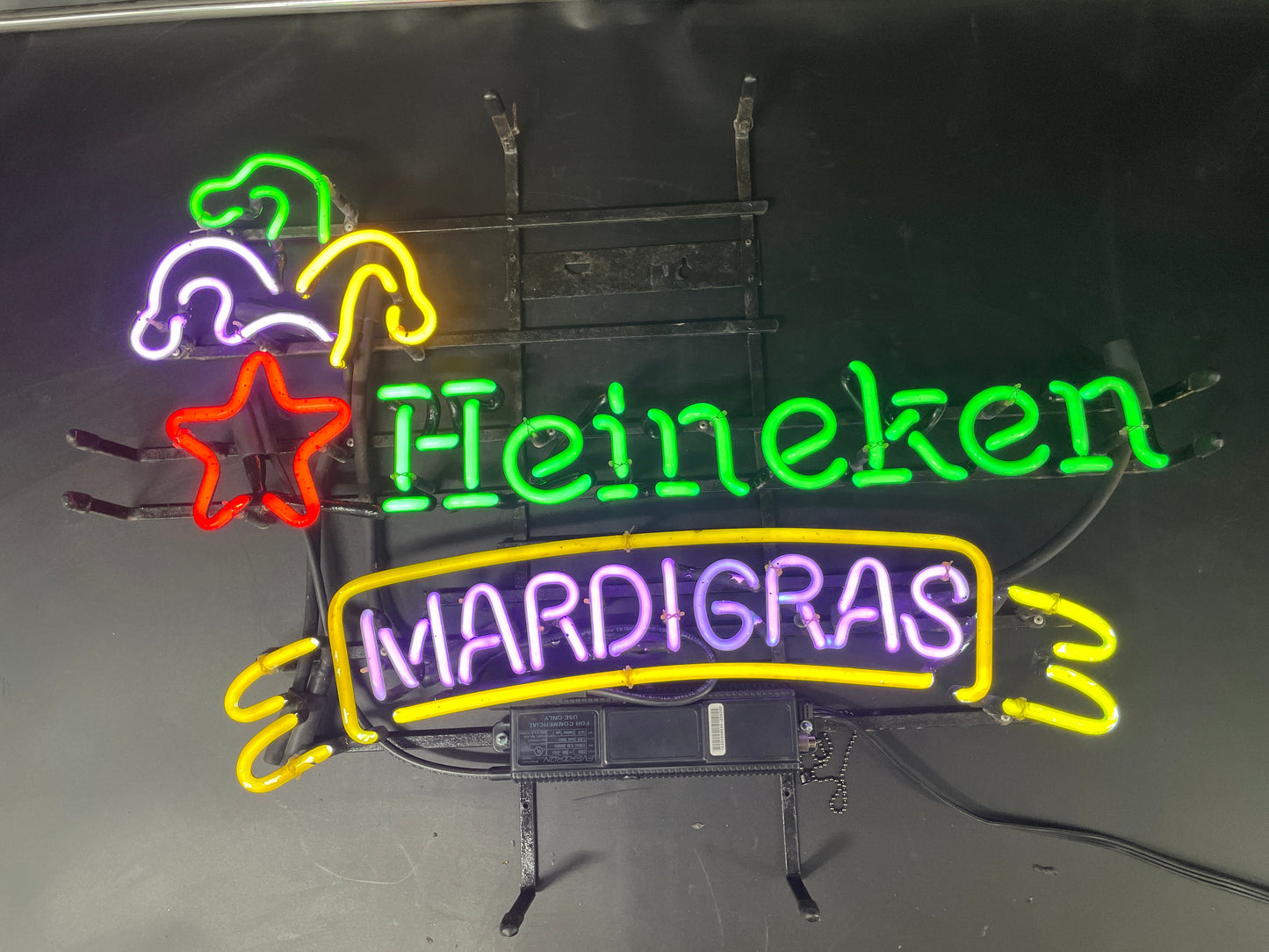 Mardi Gras Heineken Neon Sign