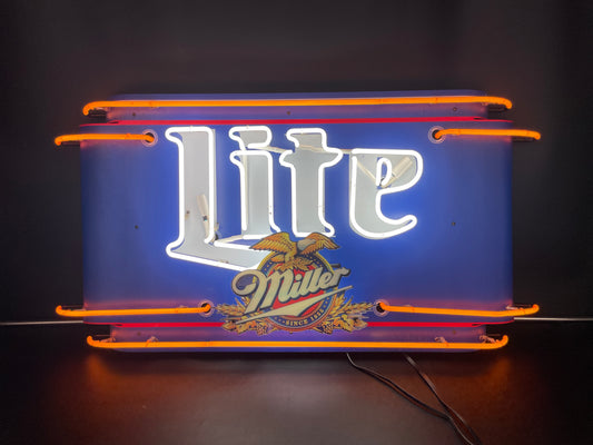 Miller Lite Large Eagle Neon Sign