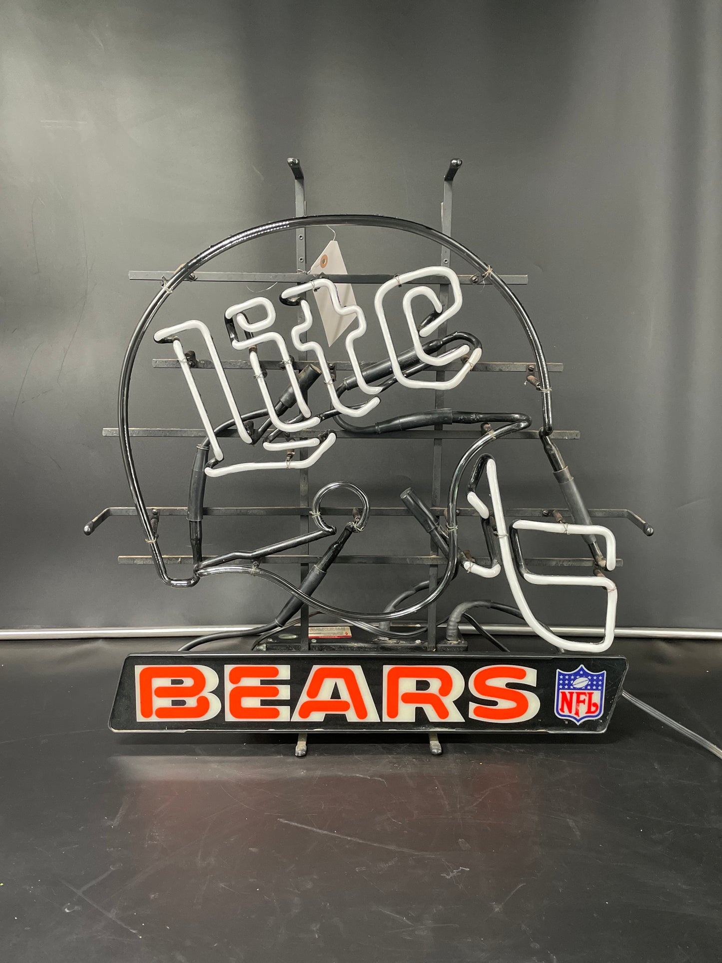Miller Lite Chicago Bears Helmet Neon Sign