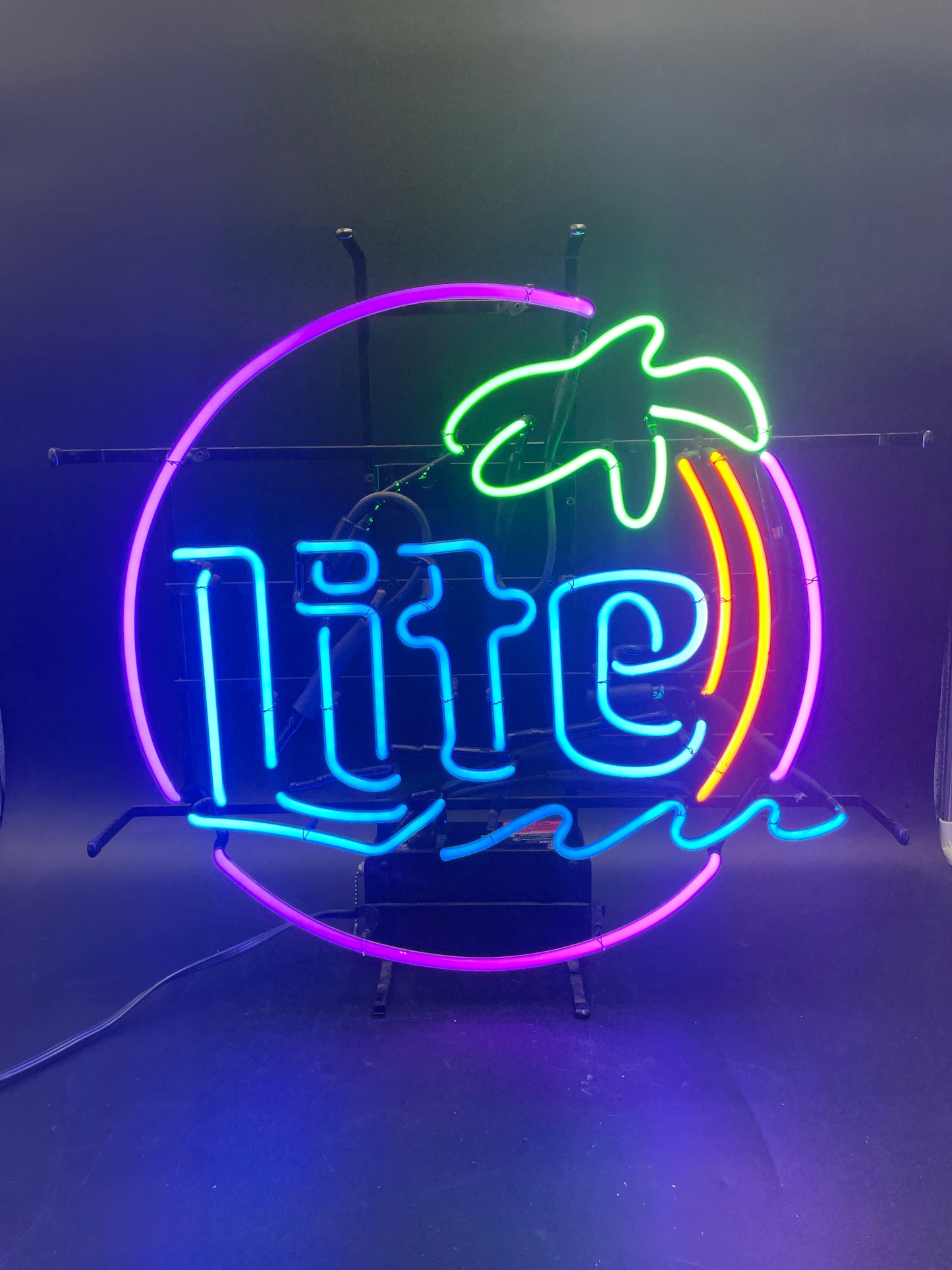 Miller Lite Palm Neon Sign