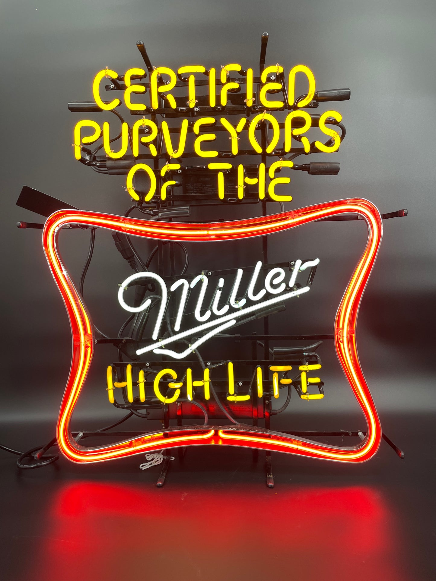 Miller High Life Certified Purveyors of The Neon Sign