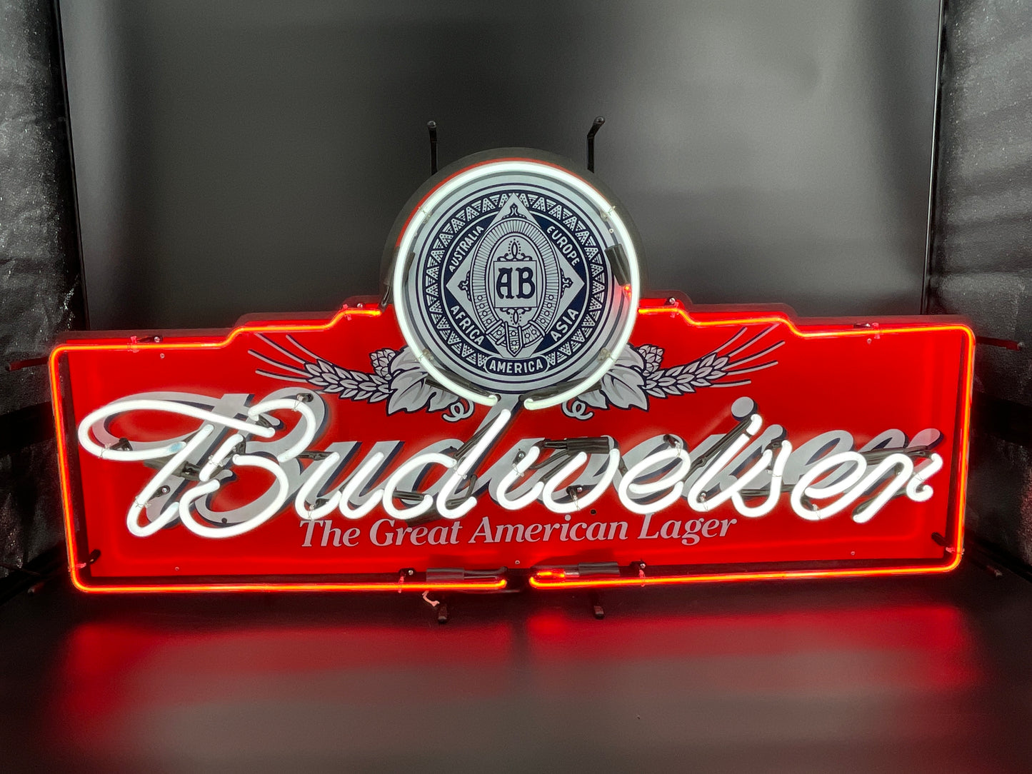 Budweiser The Great American Lager Neon Sign