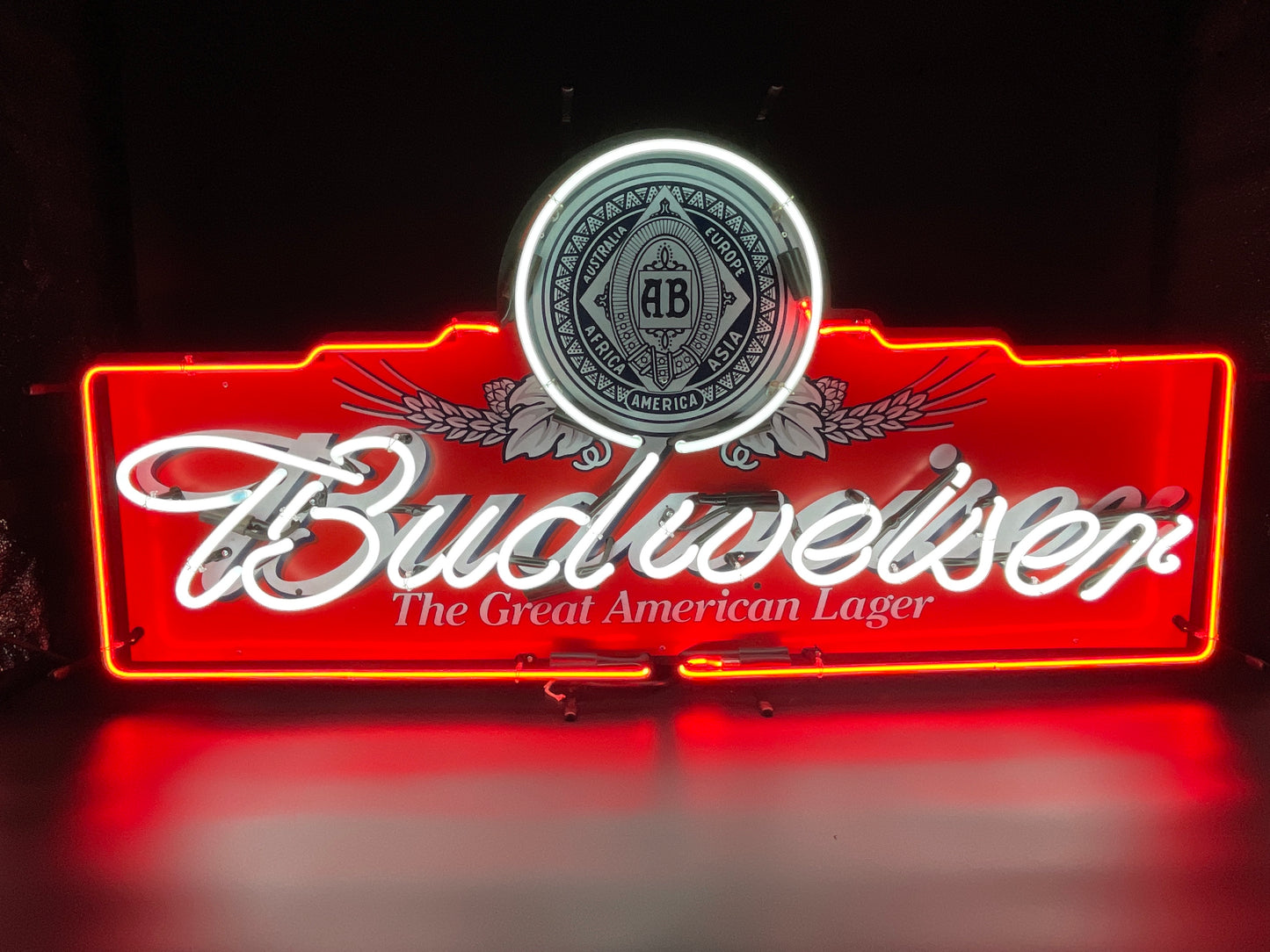 Budweiser The Great American Lager Neon Sign