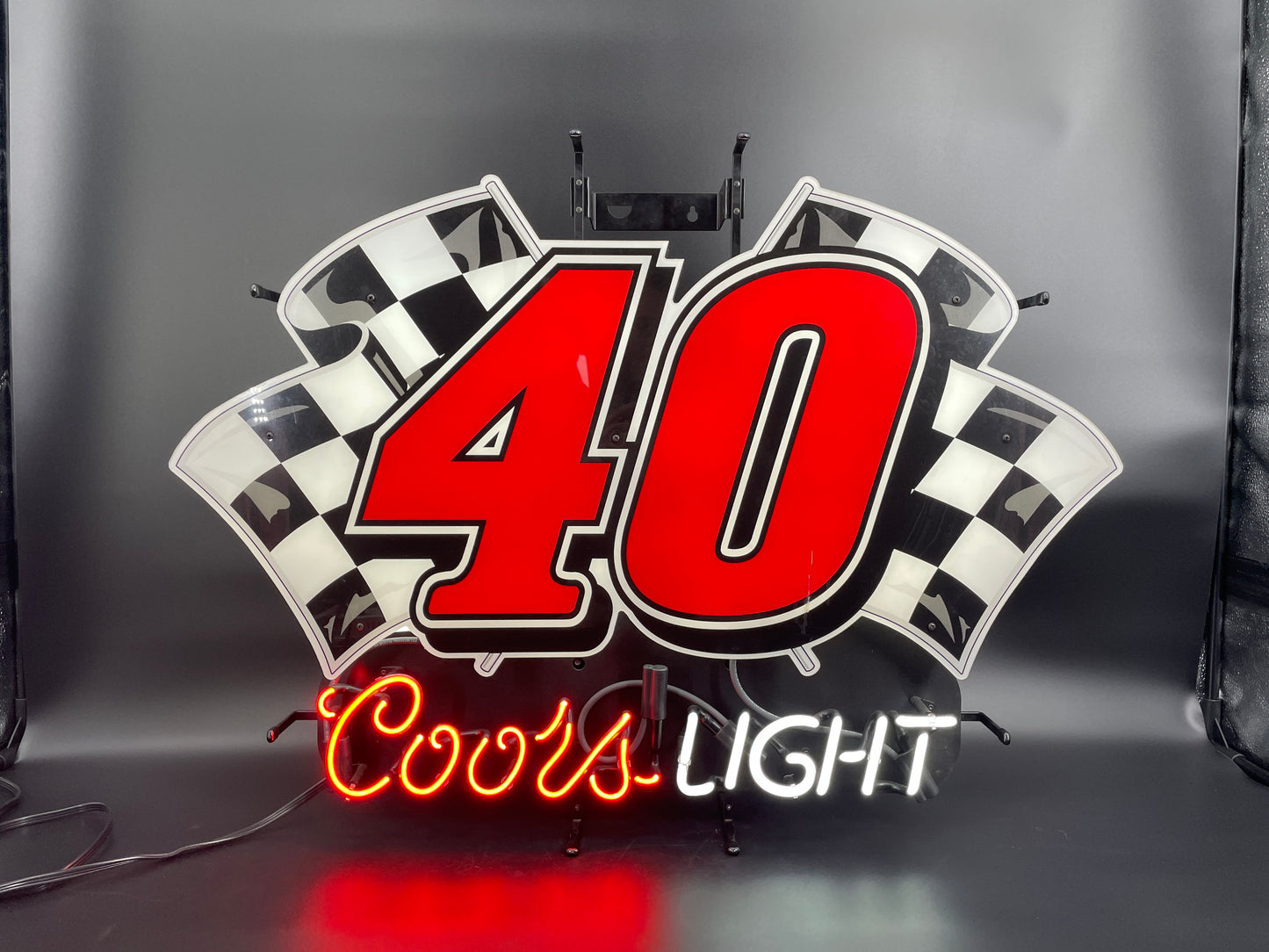 Coors Light #40 NASCAR Sterling Marlin Neon Sign