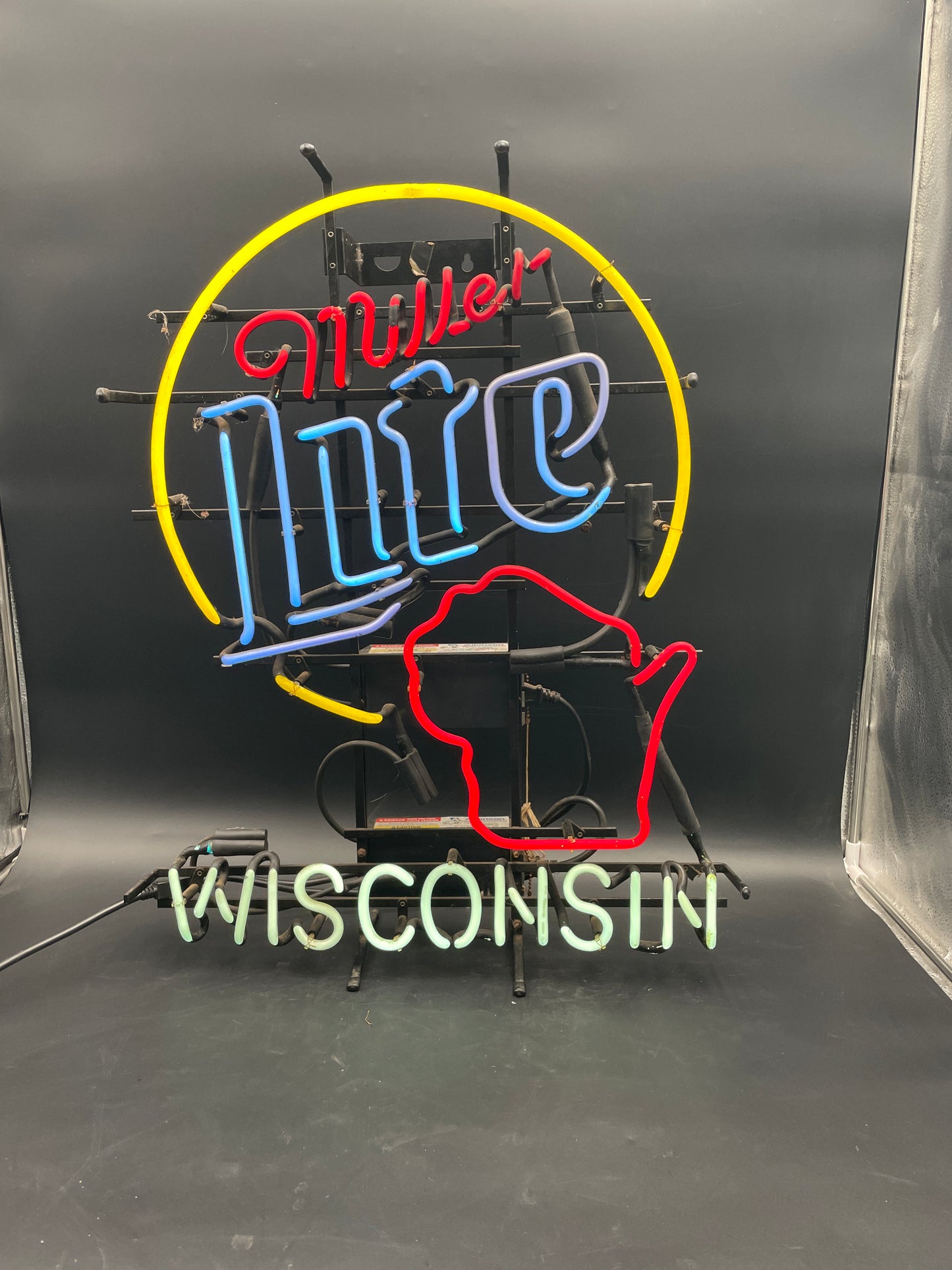 Miller Lite Wisconsin Neon Sign