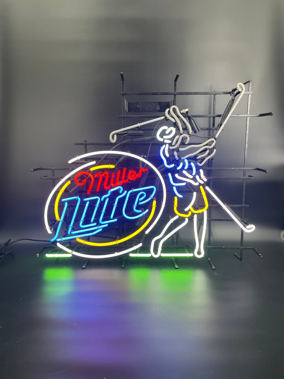 Miller Lite Golfer Neon Sign