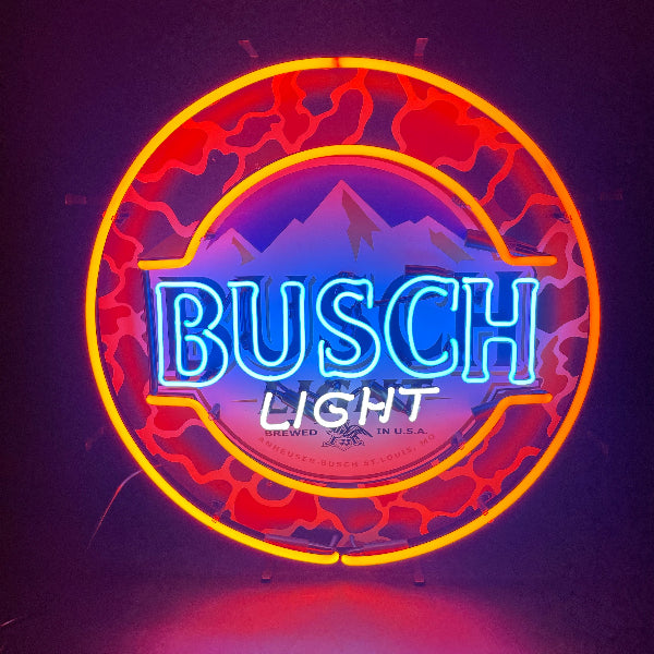 Busch Light Camo Orange Neon Sign