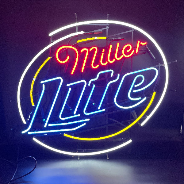 Large Miller Lite Neon Sign