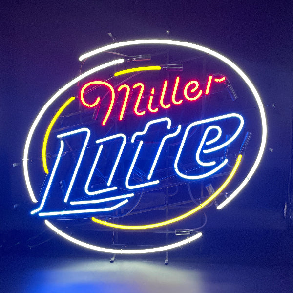 Large Miller Lite Neon Sign