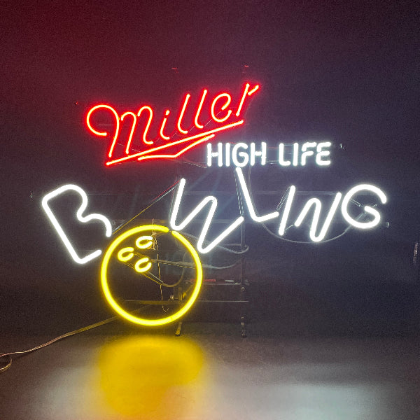 Miller High Life Bowling Neon Sign