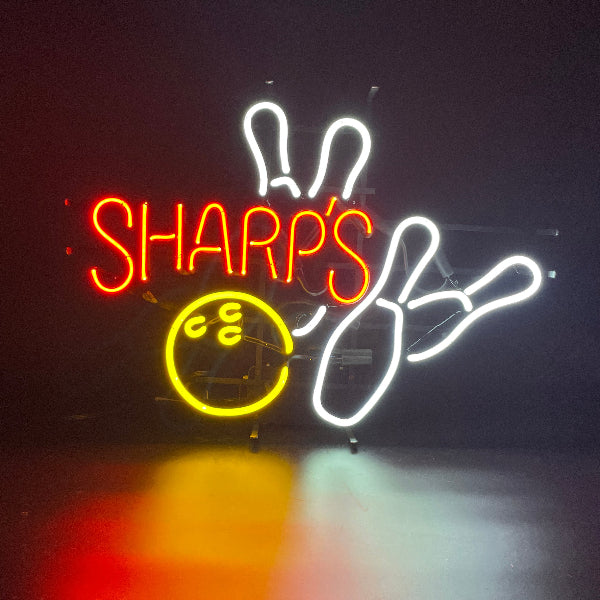 Sharp's Bowling Neon Sign