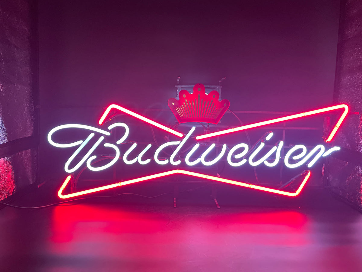 Large Budweiser Neon Sign