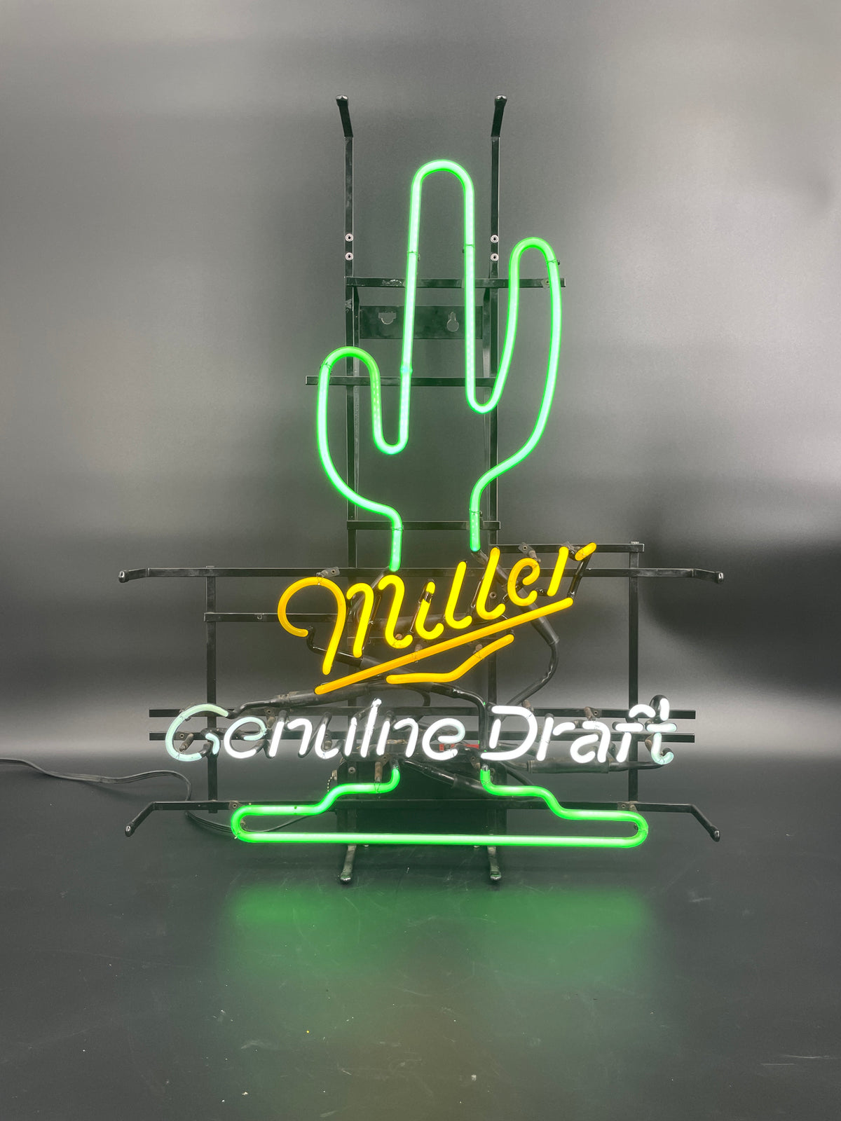 Miller Genuine Draft Cactus Neon Sign