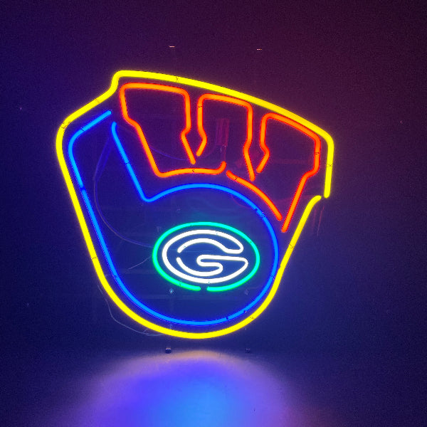 Wisconsin Teams Neon Sign