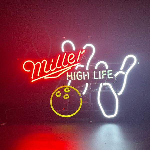 Miller High Life Bowling Neon Sign