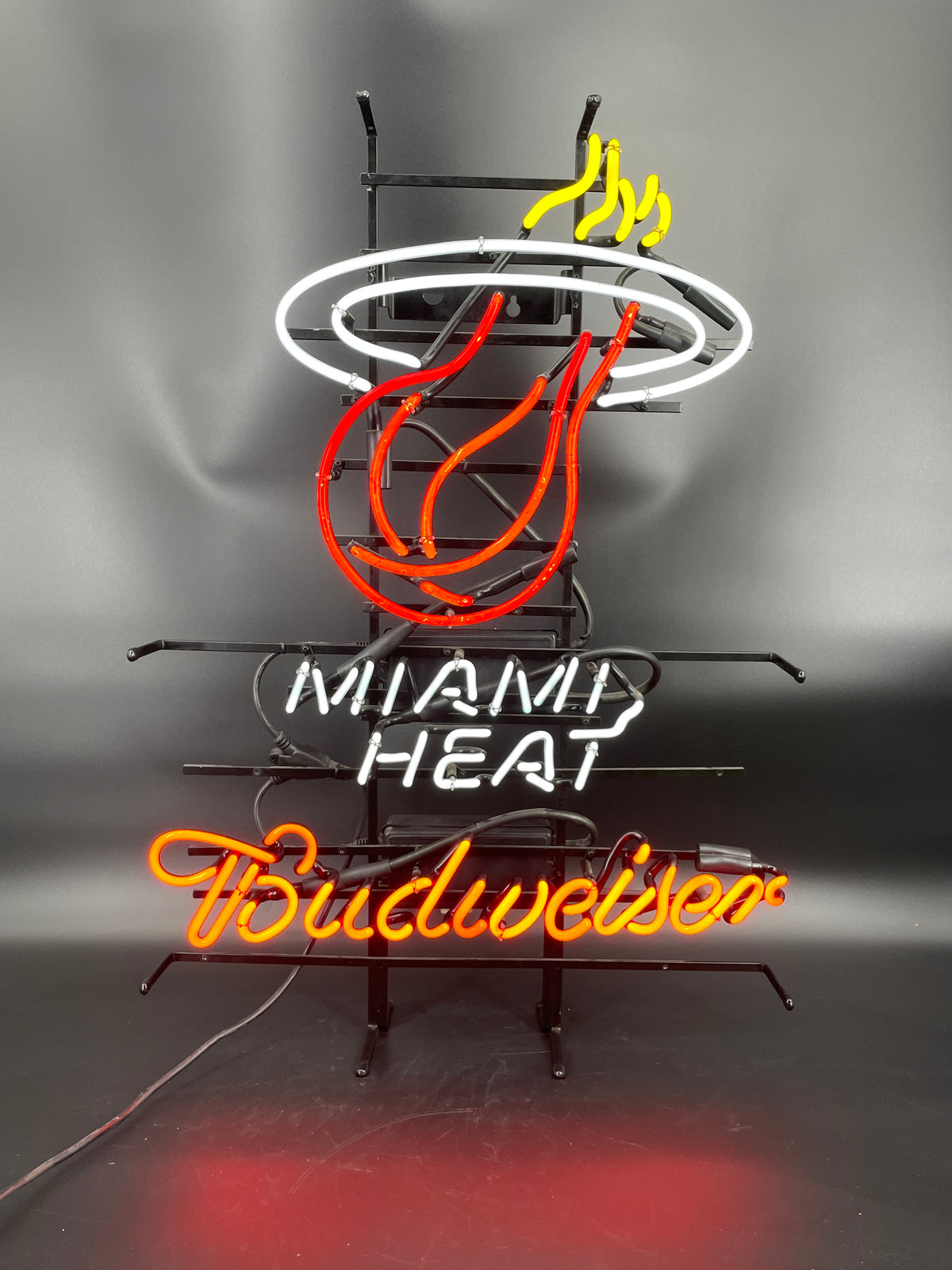 Budweiser Miami Heat Neon Sign