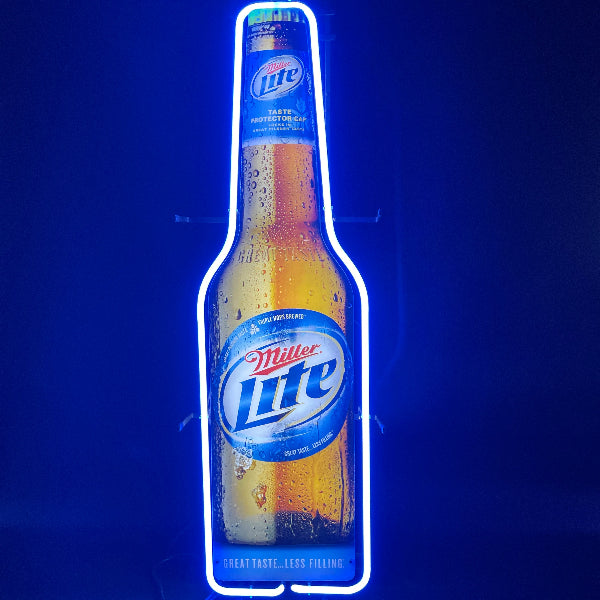Miller Lite Bottle Neon Sign