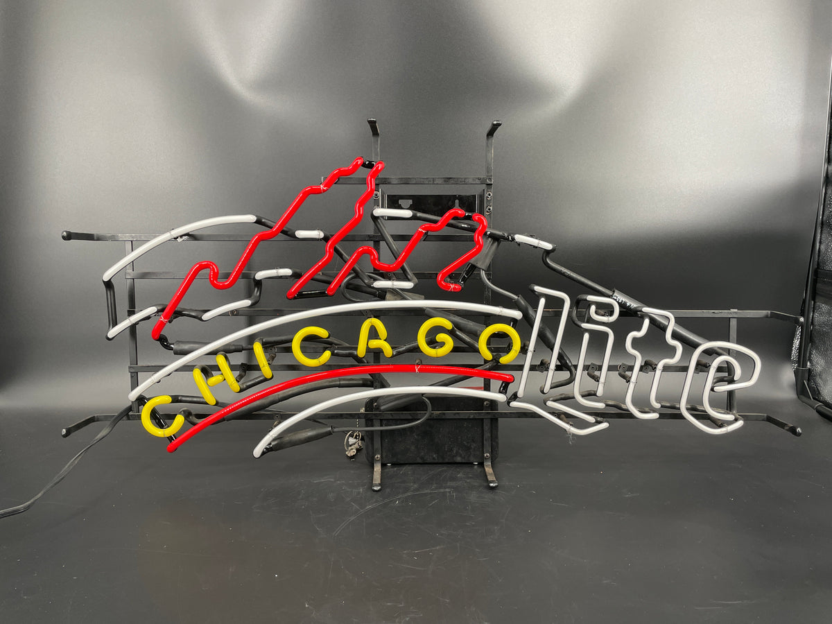 Chicago Windy City Miller Lite Neon Sign