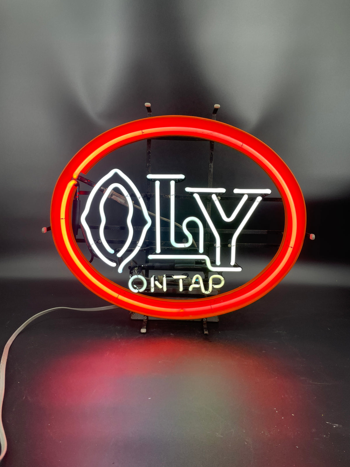 OLY On Tap Neon Sign