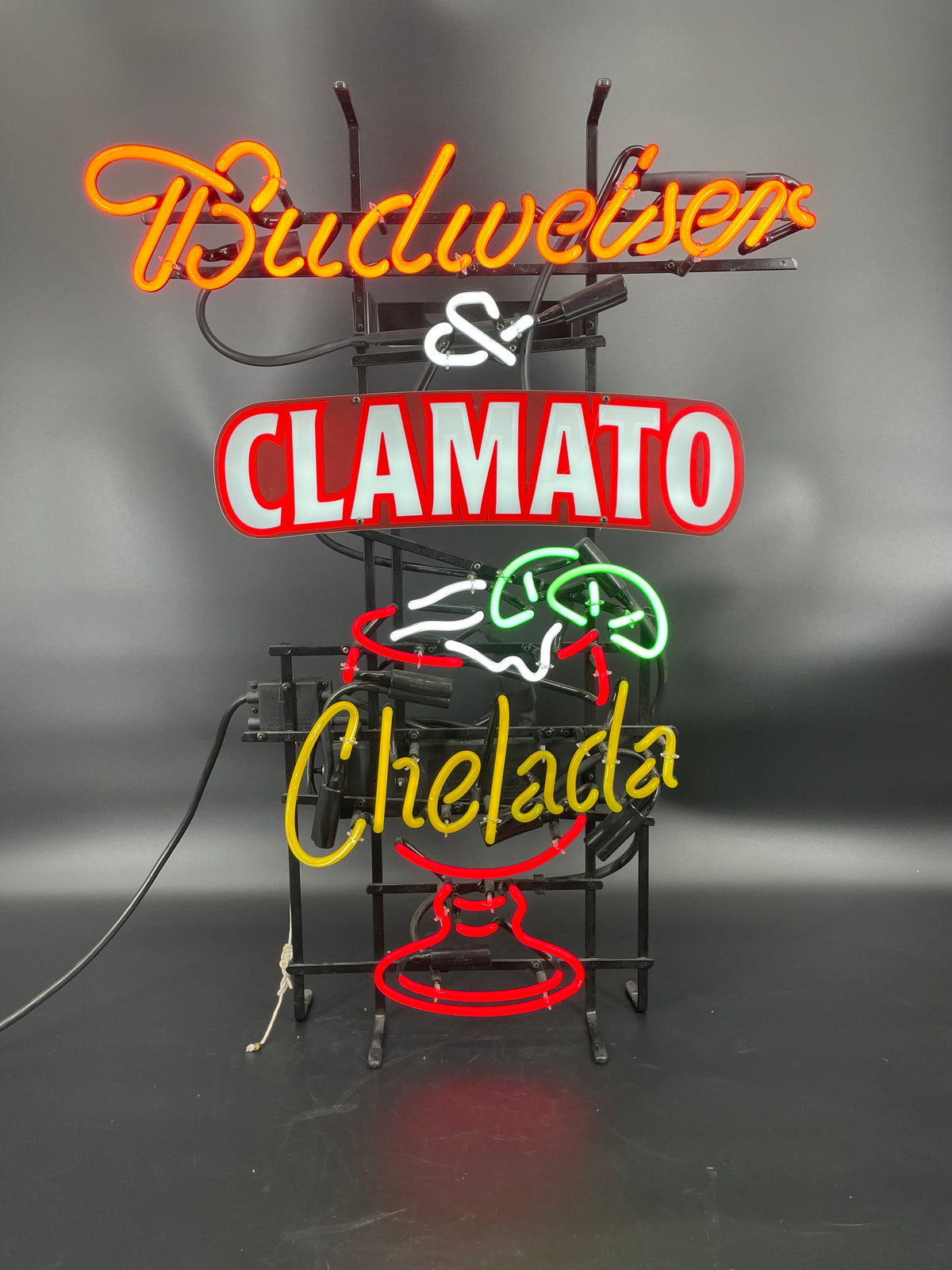 Budweiser & Clamato Chelada Neon Sign
