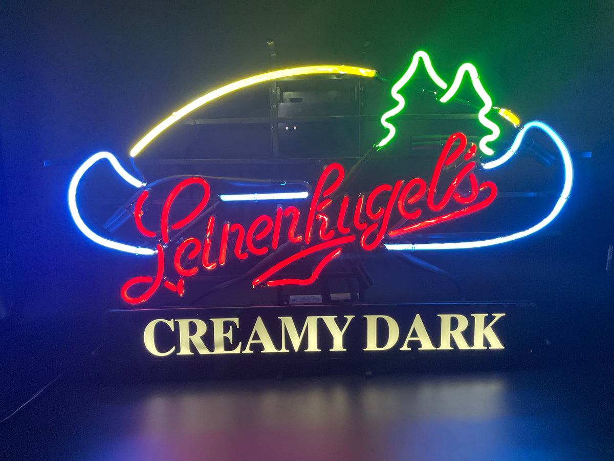 Leinenkugel Canoe Creamy Dark Neon Sign