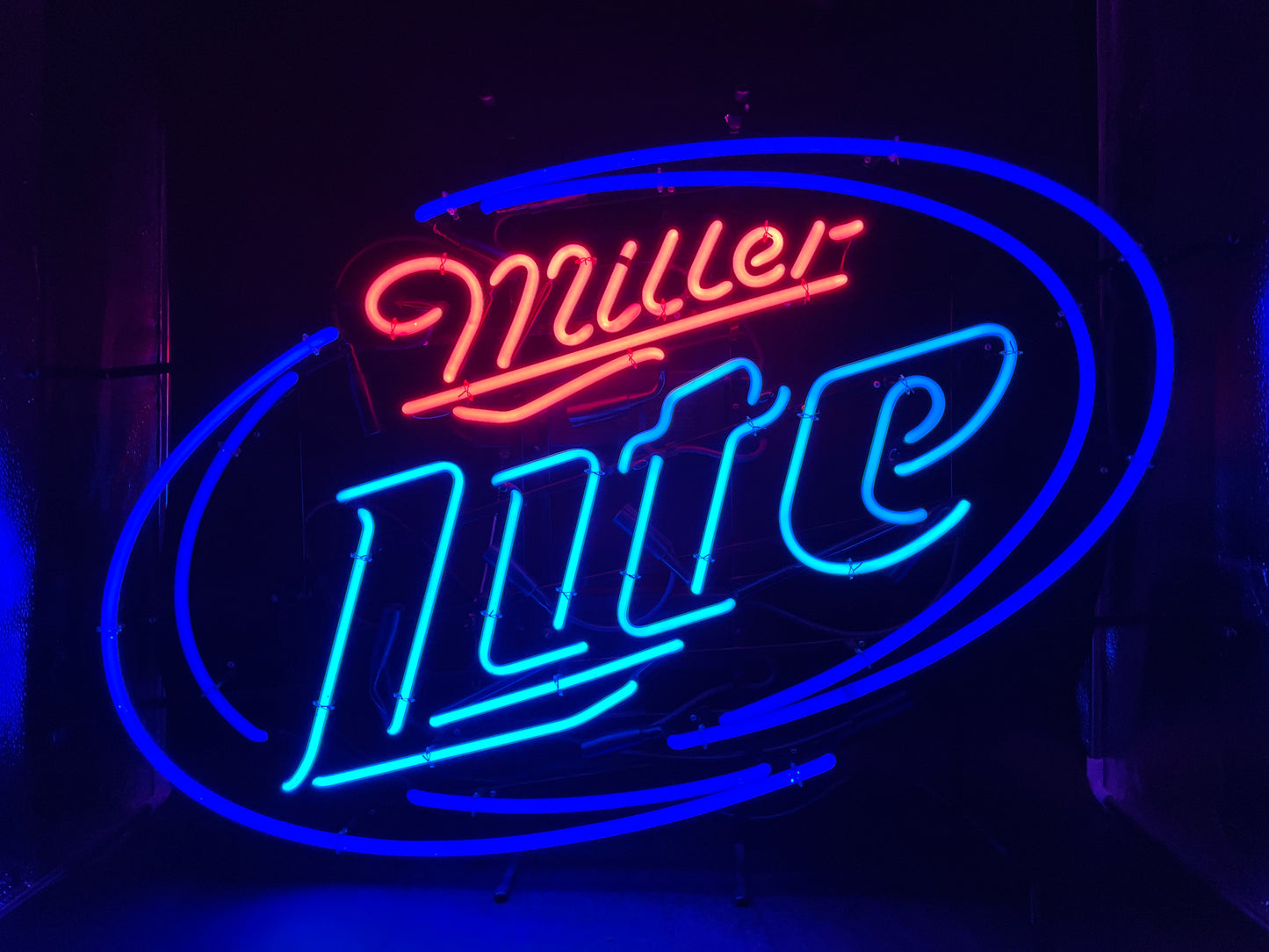 Left Border unit for Large Miller Lite Hurricane Replacement Tube - Neon Sign Part