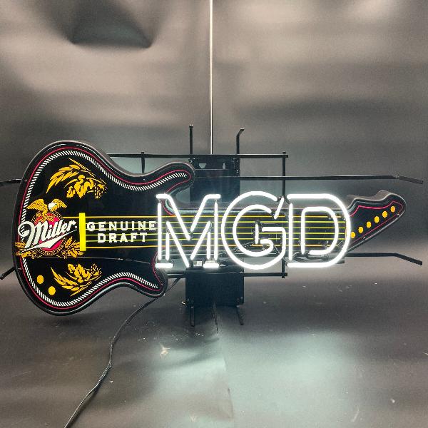 MGD Miller Genuine Draft Guitar Neon Sign