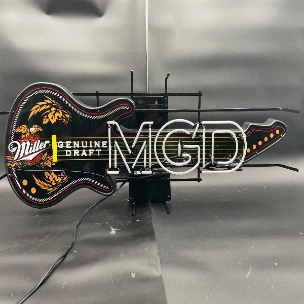 MGD Miller Genuine Draft Guitar Neon Sign