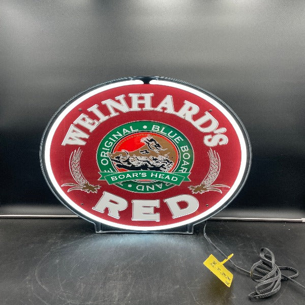 Weinhard's Blue Boar Red Beer Motion Neon Sign