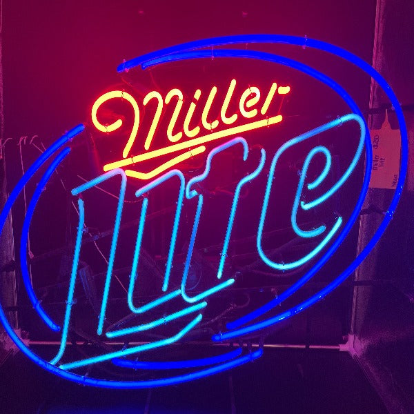 Large 2012 Miller Lite Neon Sign