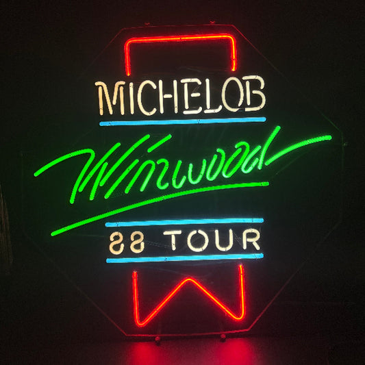 1988 Steve Winwood Michelob Tour Neon Sign