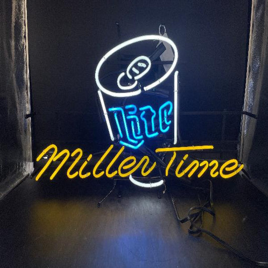 Lite Miller Time Neon Sign