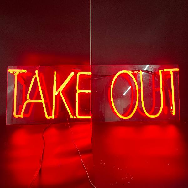 "Take Out" Neon Sign