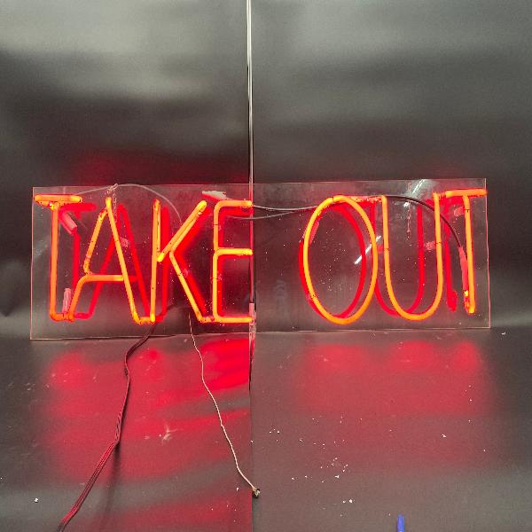 "Take Out" Neon Sign