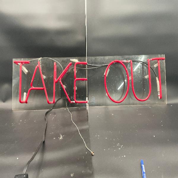 "Take Out" Neon Sign