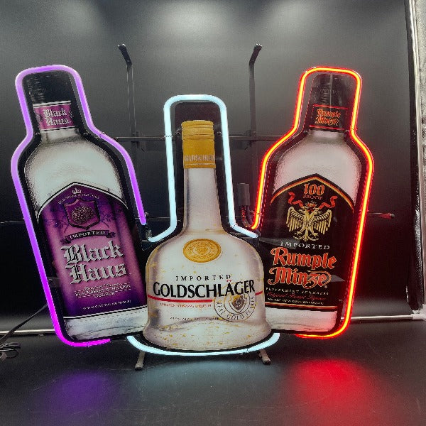 Goldschlager - Black Haus - Rumple Minze Neon Sign