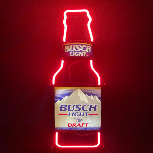 Busch Light Bottle Neon Sign