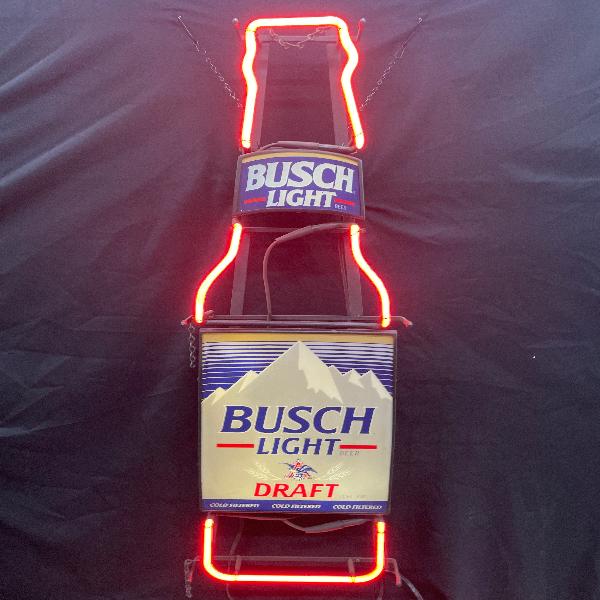 Busch Light Bottle Neon Sign