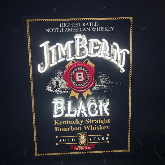 Jim Beam Black Neon Sign