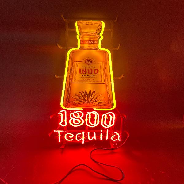 1800 Tequila Neon Bottle Sign