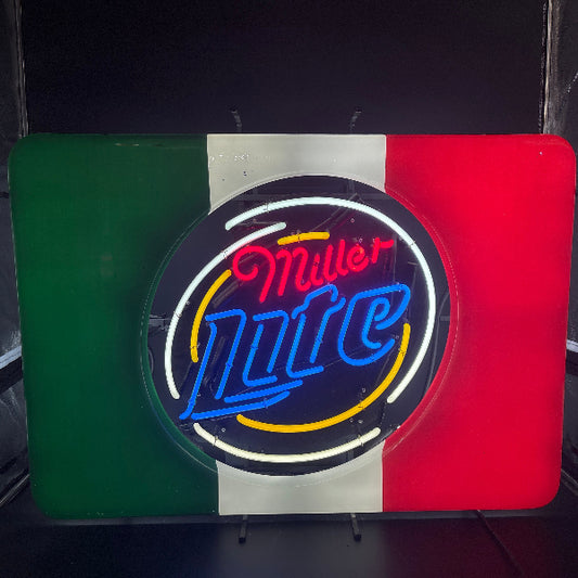 Large Miller Mexican Neon Sign
