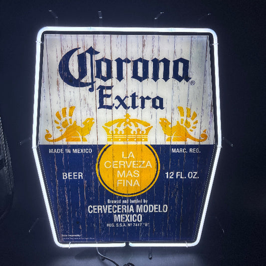Corona Extra “Antique Wood” Neon Sign – New in Box