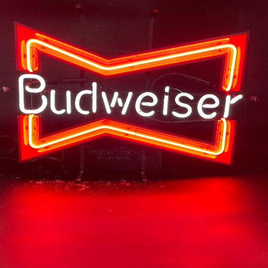 Budweiser Neon Sign - Bowtie Design