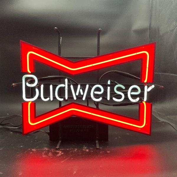 Budweiser Neon Sign - Bowtie Design